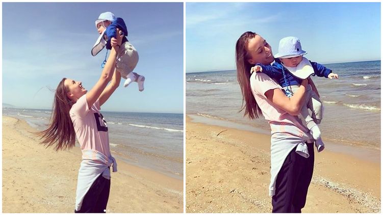 Анна Ризатдинова с сыном Ромой, фото: instagram.com