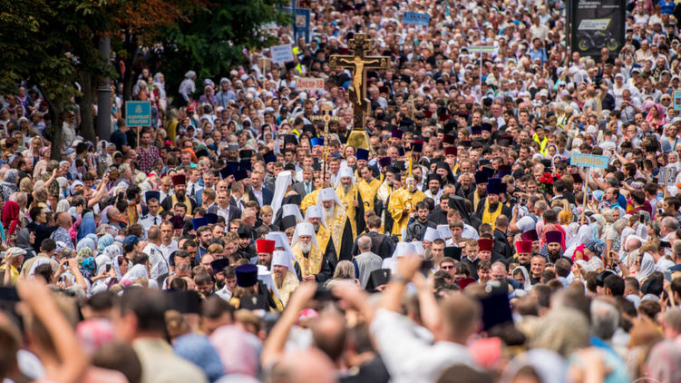 Крестный ход УПЦ в Киеве в 2018 году стал самым масштабным за все годы независимости Украины. Фото: church.ua