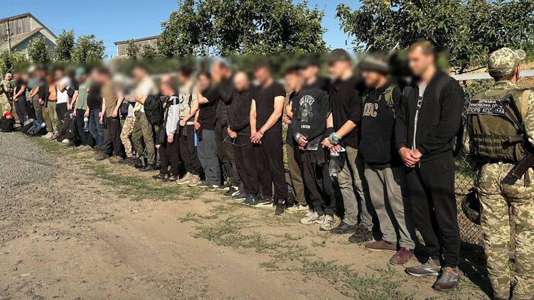 Пытавшиеся бежать из Украины мужчины на границе в Одесской области