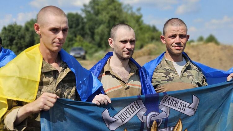 Украинские пленные, вернувшиеся домой 17 июля