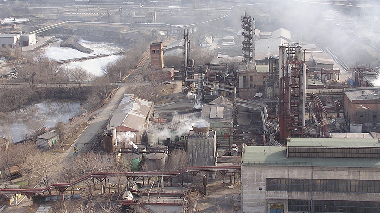 Донецкий металлургический завод известен тем, что дал начало городу, фото: wikimedia.org