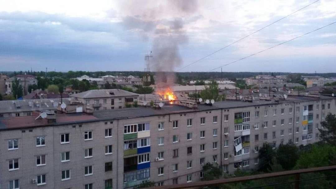 Лиман Донецкой области под обстрелами