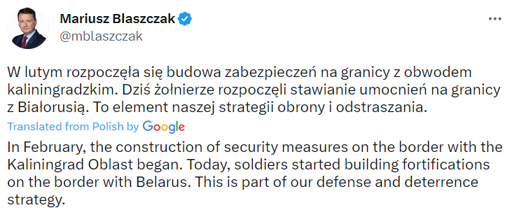 Польща ставить протитанкові їжаки на кордоні з Білоруссю