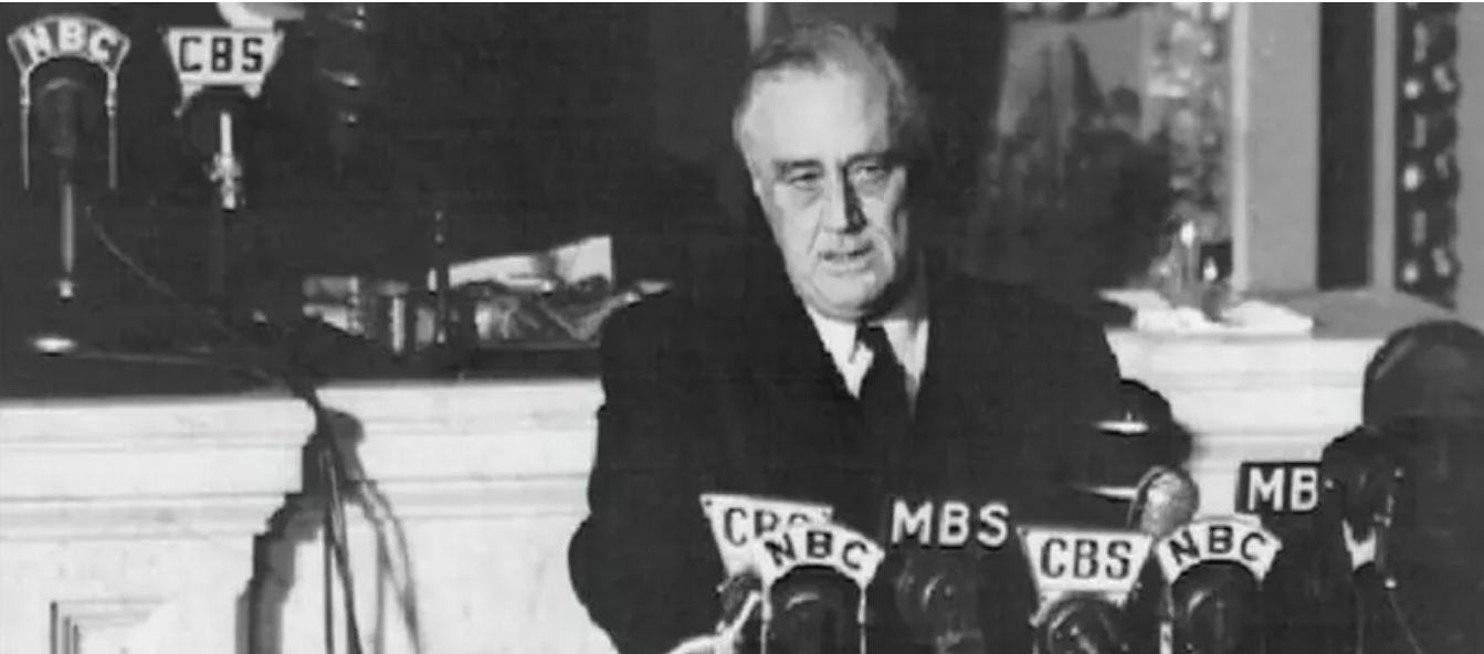 Рузвельт объявляет войну Японии. Но планы строит против Германии