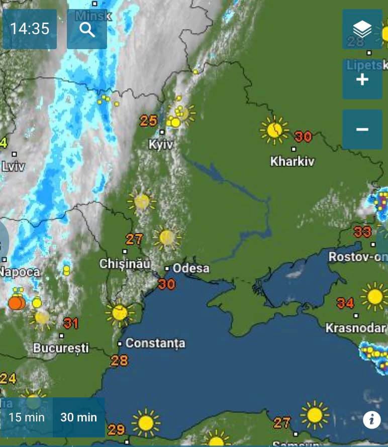 Синоптик показала, как в Украину постепенно пробирается "холодяка". Карта: Наталка Диденко