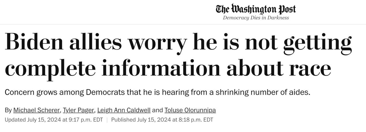 Снимок заголовка в Washington Post
