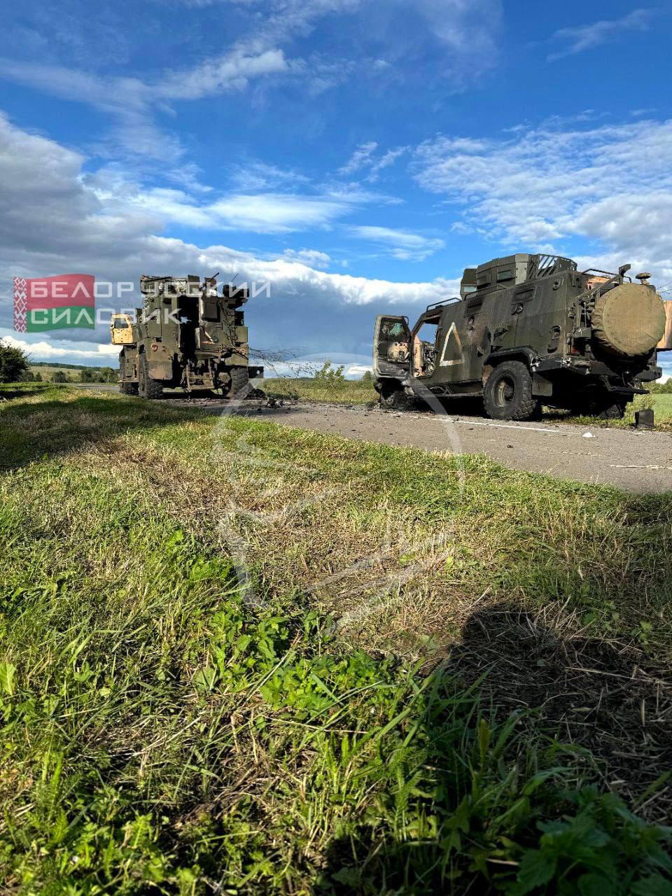 Фото (4) підбитої техніки. Джерело - Телеграм